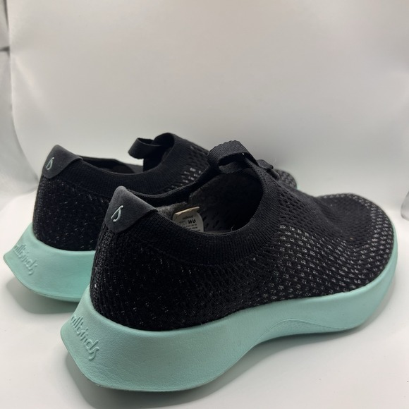 Allbirds Tree Dashers Relay Womens Shoes Size 6 Black Low Knit Athletic Sneakers - Picture 6 of 10